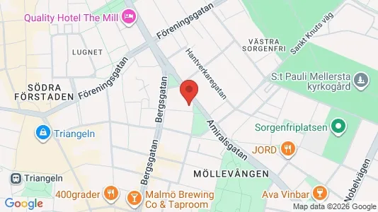 Apartments for rent i Malmö City - kort over placeringen