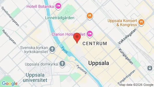 Apartments for rent i Uppsala - kort over placeringen