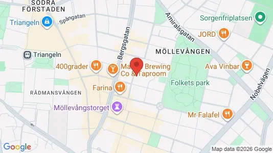Apartments for rent i Malmö City - kort over placeringen