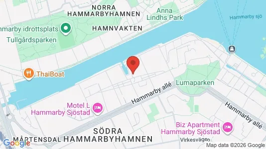 Apartments for rent i Hammarbyhamnen - kort over placeringen