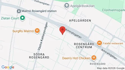 Apartments for rent i Rosengård - kort over placeringen