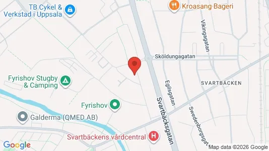 Apartments for rent i Uppsala - kort over placeringen