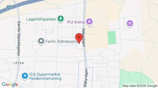 Apartments for rent i Uppsala - kort over placeringen