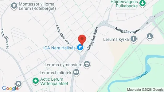 Apartments for rent i Lerum - kort over placeringen