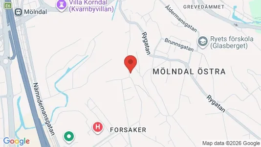 Apartments for rent i Mölndal - kort over placeringen