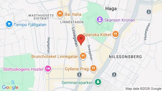 Apartments for rent i Majorna-Linné - kort over placeringen