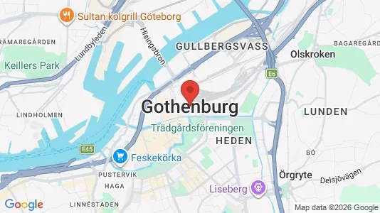 Apartments for rent i Gothenburg City Centre - kort over placeringen