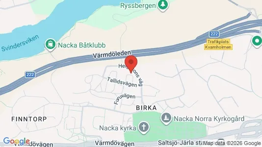 Apartments for rent i Nacka - kort over placeringen