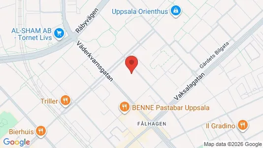 Apartments for rent i Uppsala - kort over placeringen