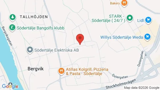 Apartments for rent i Södertälje - kort over placeringen