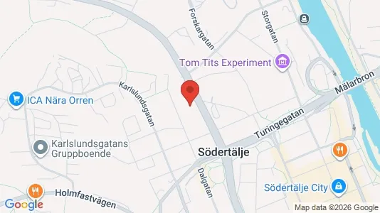 Apartments for rent i Södertälje - kort over placeringen