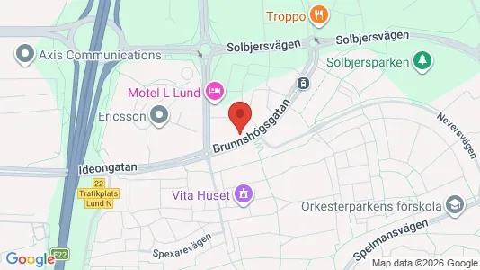 Apartments for rent i Lund - kort over placeringen