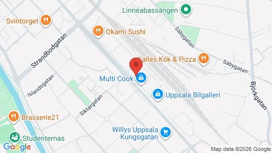 Apartments for rent i Uppsala - kort over placeringen