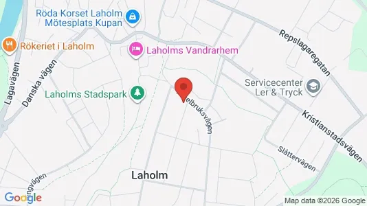 Apartments for rent i Laholm - kort over placeringen