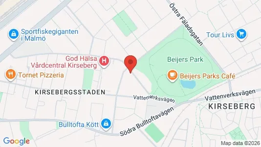 Apartments for rent i Kirseberg - kort over placeringen