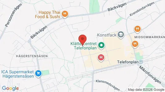 Apartments for rent i Stockholm South - kort over placeringen