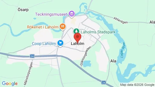 Houses for rent i Laholm - kort over placeringen