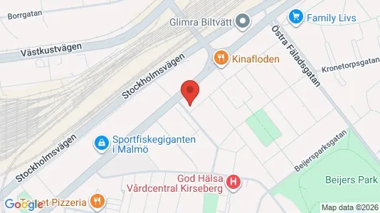 Apartments for rent i Kirseberg - kort over placeringen