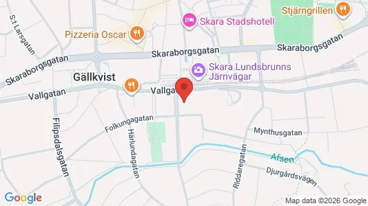 Apartments for rent i Skara - kort over placeringen