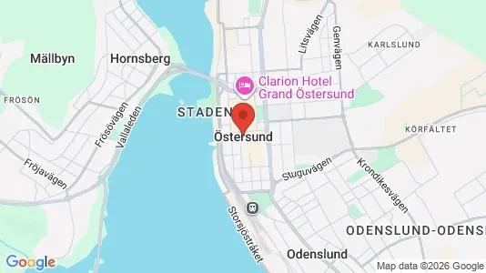 Houses for rent i Östersund - kort over placeringen