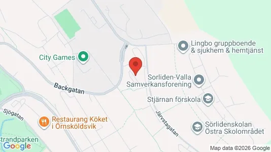 Apartments for rent i Örnsköldsvik - kort over placeringen