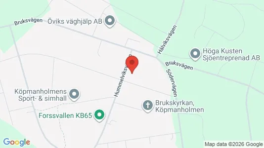 Apartments for rent i Örnsköldsvik - kort over placeringen