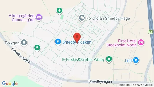 Apartments for rent i Upplands Väsby - kort over placeringen