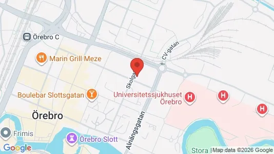 Apartments for rent i Örebro - kort over placeringen