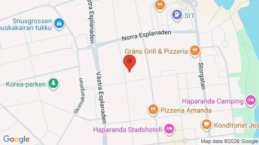 Apartments for rent i Haparanda - kort over placeringen