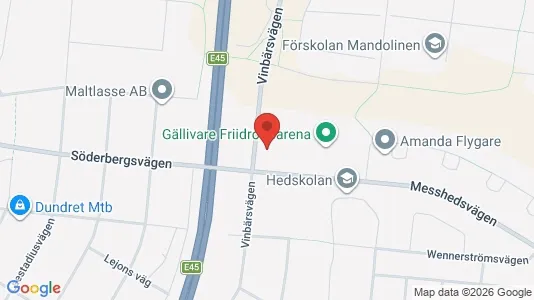 Apartments for rent i Gällivare - kort over placeringen