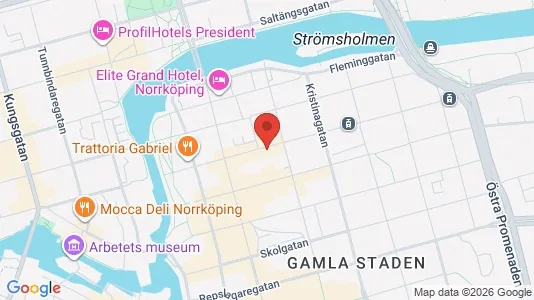 Apartments for rent i Norrköping - kort over placeringen