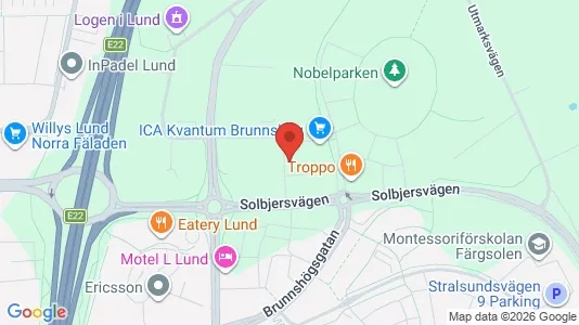 Apartments for rent i Lund - kort over placeringen