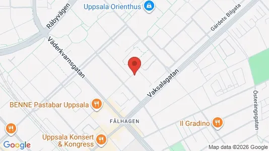 Apartments for rent i Uppsala - kort over placeringen