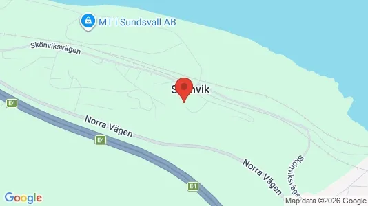 Apartments for rent i Sundsvall - kort over placeringen