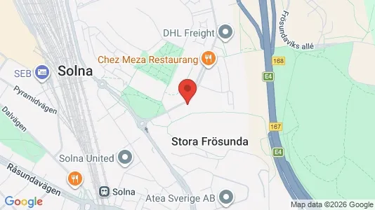 Rooms for rent i Solna - kort over placeringen
