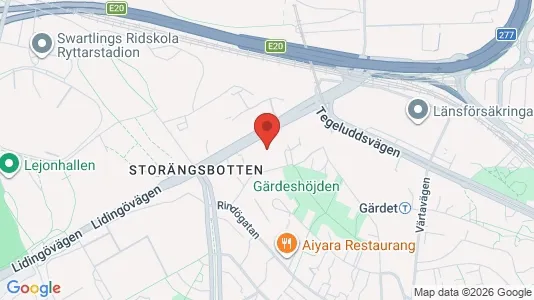 Rooms for rent i Gärdet/Djurgården - kort over placeringen