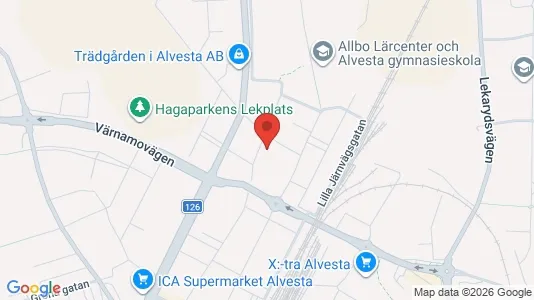 Apartments for rent i Alvesta - kort over placeringen