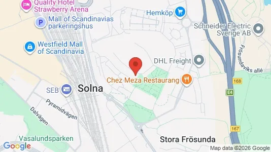 Apartments for rent i Solna - kort over placeringen