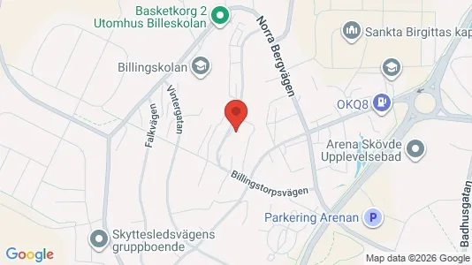 Apartments for rent i Skövde - kort over placeringen