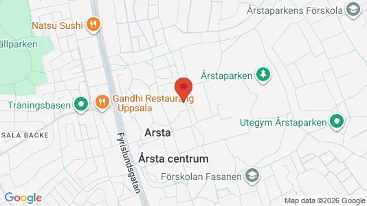 Apartments for rent i Uppsala - kort over placeringen