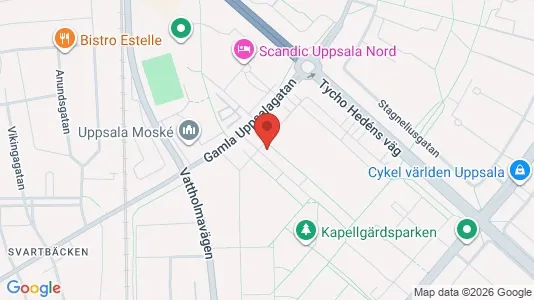 Rooms for rent i Uppsala - kort over placeringen
