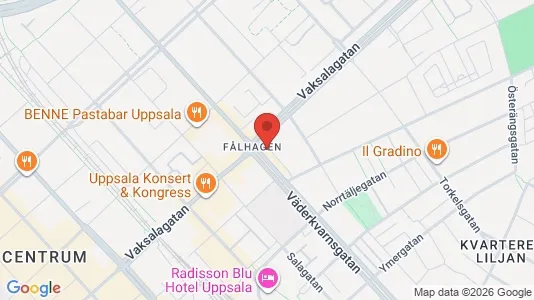 Apartments for rent i Uppsala - kort over placeringen