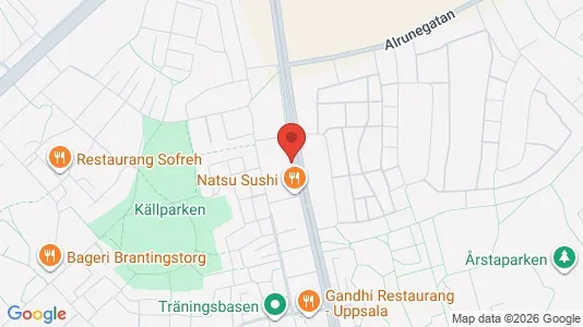 Apartments for rent i Uppsala - kort over placeringen