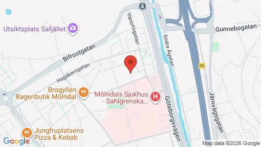 Apartments for rent i Mölndal - kort over placeringen