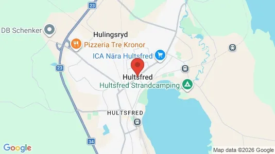 Apartments for rent i Hultsfred - kort over placeringen
