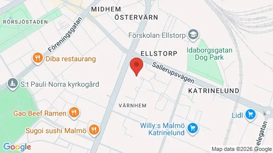 Apartments for rent i Malmö City - kort over placeringen
