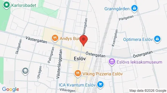 Apartments for rent i Eslöv - kort over placeringen