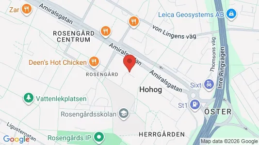 Apartments for rent i Rosengård - kort over placeringen