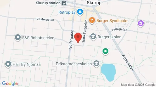 Apartments for rent i Skurup - kort over placeringen