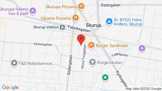 Apartments for rent i Skurup - kort over placeringen